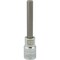 Dynamic Tools 1/2" Drive Metric Hex Head, 10mm Long Bit, Chrome Finish Socket D013410 - alternate 1